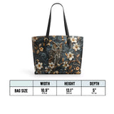 Shineful Nocturne Wisdom Leather Tote Bag