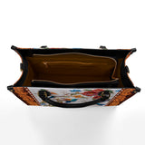 Shineful Hummingbird Velvet Flight Leather Bag