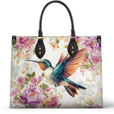 Shineful Hummingbird's Garden Leather Bag
