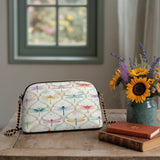 Shineful Dragonfly Garden Leather Crossbody Bag
