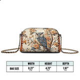 Shineful Imperial Owl Leather Crossbody Bag