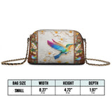 Shineful Leather Crossbody Bag Hummingbird Luminous Haven