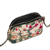 Shineful Fuchsia Waltz Leather Crossbody Bag