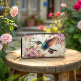 Shineful Hummingbird's Garden Leather Wallet