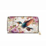 Shineful Hummingbird's Garden Leather Wallet