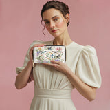 Shineful Leather Wallet Hummingbird Winged Bloom