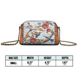 Shineful Leather Crossbody Bag Hummingbird Velvet Flight