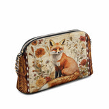 Shineful Whispers of the Fox Leather Crossbody Bag