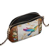 Shineful Leather Crossbody Bag Hummingbird Luminous Haven