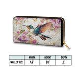 Shineful Hummingbird's Garden Leather Wallet