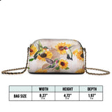 Shineful Radiant Sunflora Leather Crossbody Bag