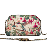 Shineful Fuchsia Waltz Leather Crossbody Bag