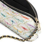 Shineful Dragonfly Garden Leather Crossbody Bag