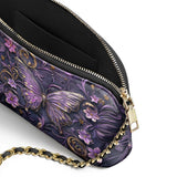 Shineful Midnight Bloom Leather Crossbody Bag