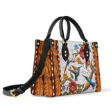Shineful Hummingbird Velvet Flight Leather Bag